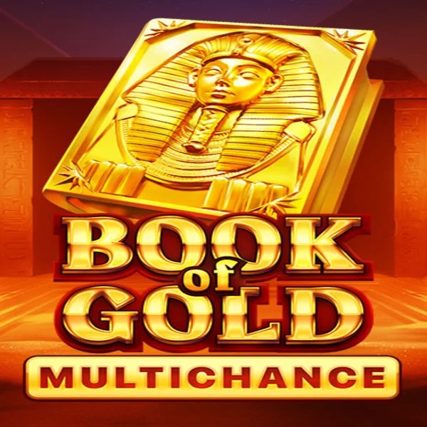 Book of Gold Multichance logo by Playson at SlotRave Casino
