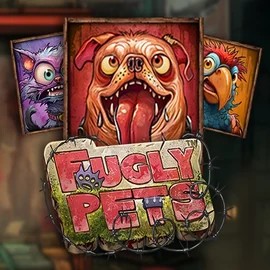 Fugly Pets slot logo by Stakelogic at SlotRave Casino