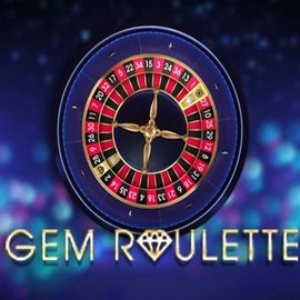 Gem Roulette slot logo by iSoftBet at SlotRave Casino