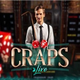 Live Craps logo by Evolution at SlotRave Casino