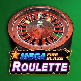 Mega Fire Blaze Roulette online game logo by Playtech on sslotrave.com