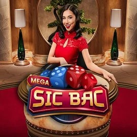 Mega Sic Bac slot logo by Pragmatic Play at SlotRave Casino