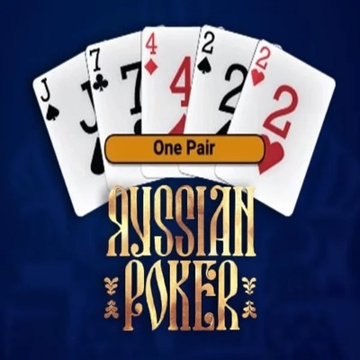 Russian Poker game by OneTouch Games – logo hosted on SlotRave Casino