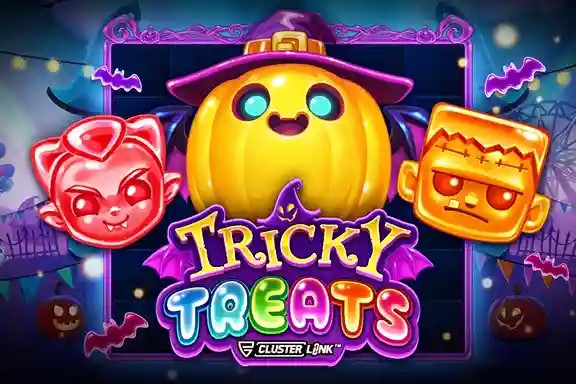 Tricky Treats logo by Push Gaming SlotRave Casino